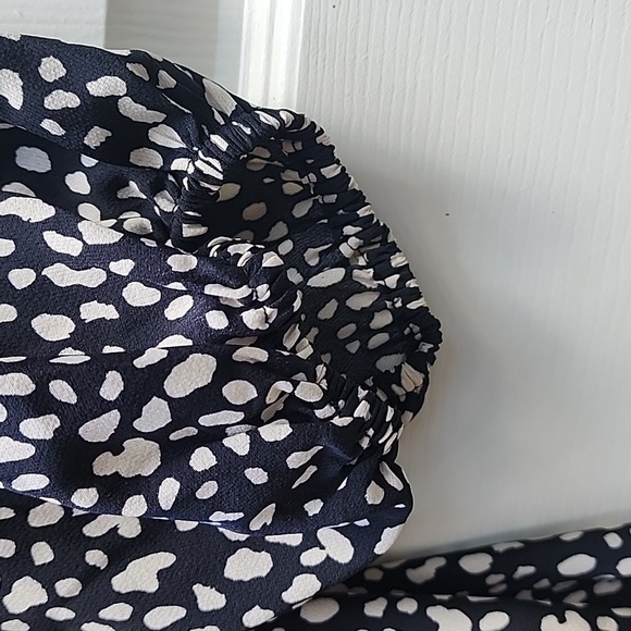 Umgee Cheetah Black Tan Babydoll Tunic Top Blouse Size Large - Picture 6 of 12